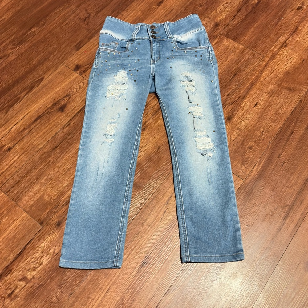 CYSM Colombian Original Jeans W/rhinestones Sz. 6